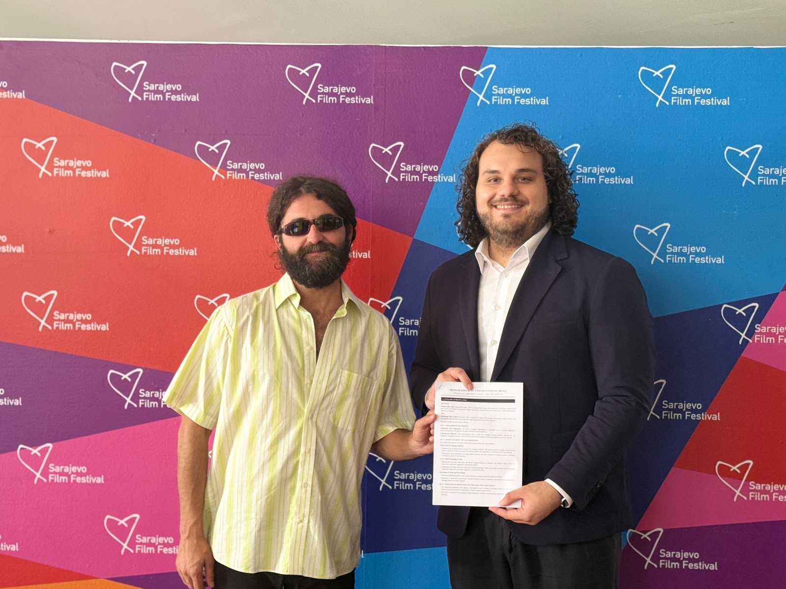 MEMORANDUM OF UNDERSTANDING SIGNED AT THE SARAJEVO FILM FESTIVAL BETWEEN PICENTIA SHORT FILM FESTIVAL (ITALY) AND SILVERFRAME FILM FESTIVAL (BIH)